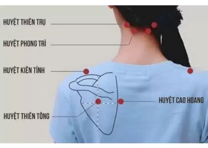 Vị trí và tác dụng huyệt cao hoang