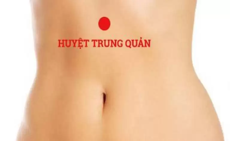 Vị trí và tác dụng huyệt Trung quản